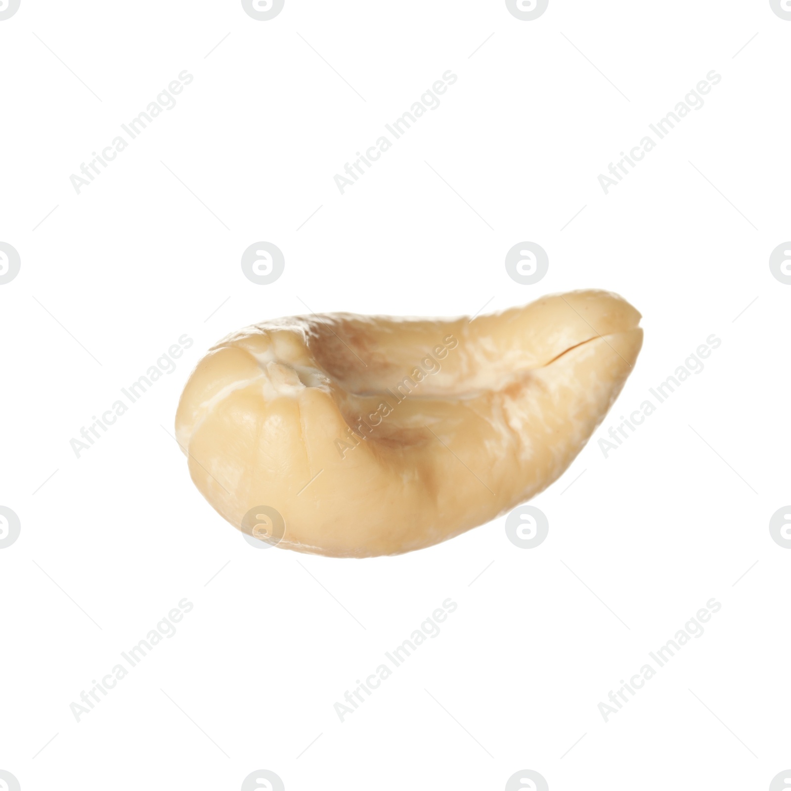 Photo of Tasty organic cashew nut isolated on white