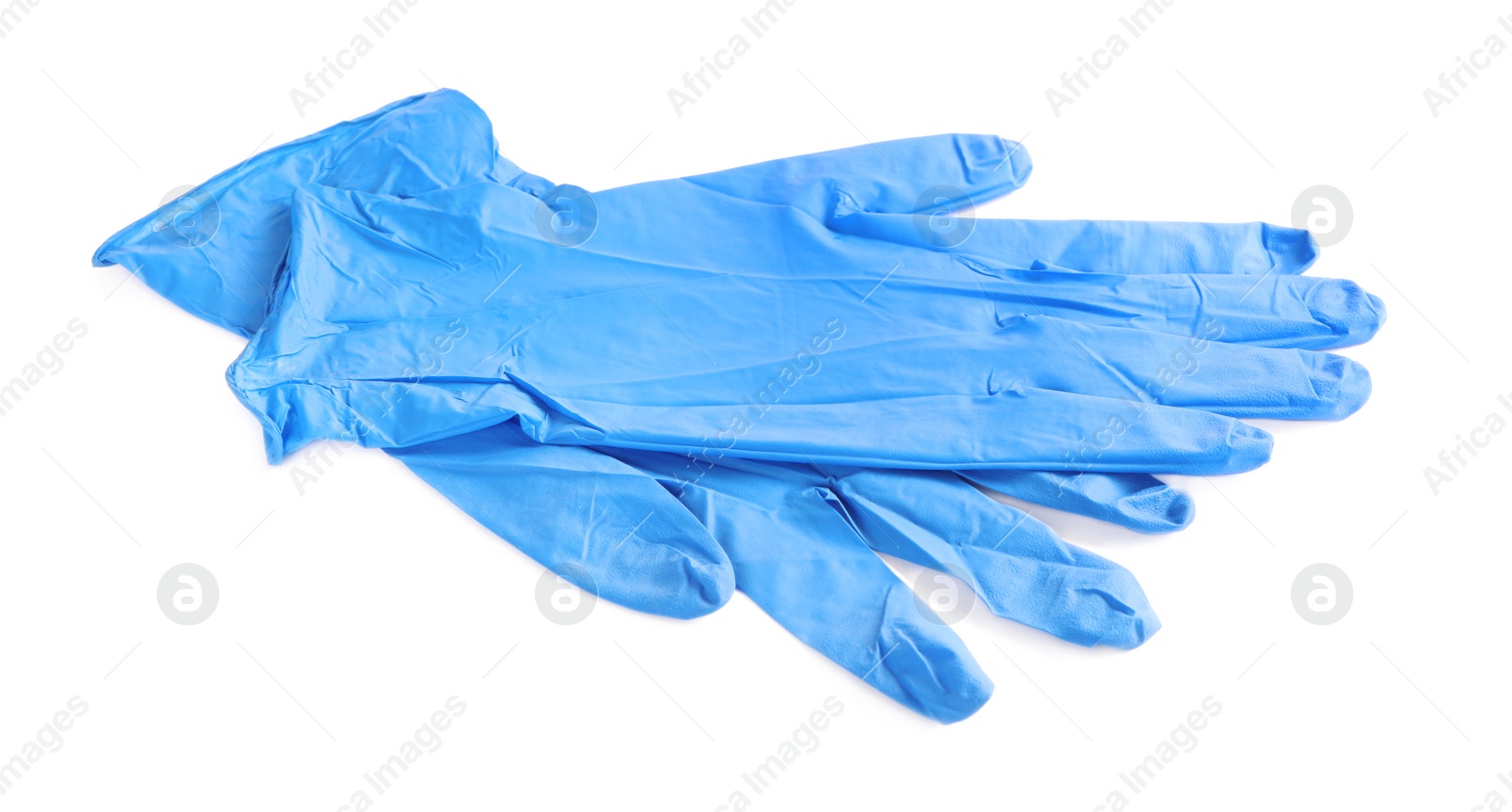 Photo of Pair of medical gloves isolated on white