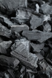 Heap of coal as background, closeup view