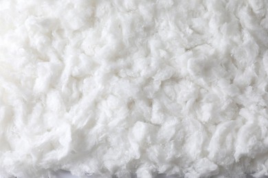 Photo of Soft clean cotton as background, top view