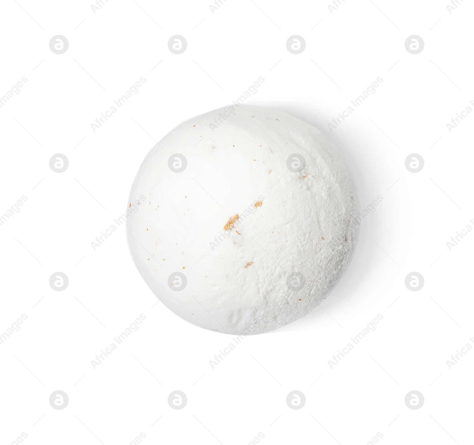 Photo of Bath bomb on white background. Spa product