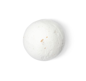 Photo of Bath bomb on white background. Spa product