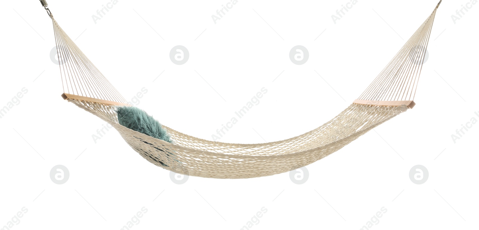 Photo of Comfortable hammock on white background