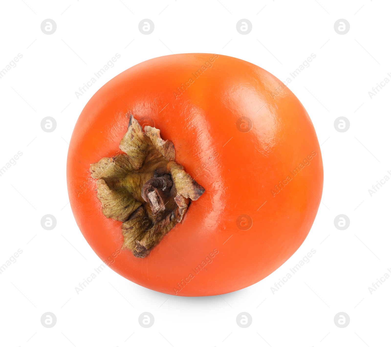 Photo of Delicious ripe juicy persimmon isolated on white