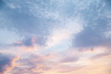 Picturesque view of beautiful sky in evening