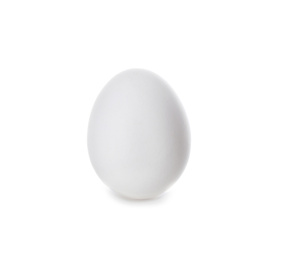 Photo of Fresh raw chicken egg isolated on white