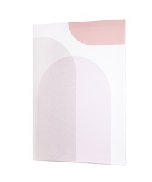 Photo of Beautiful abstract painting on white background. Element of interior decor