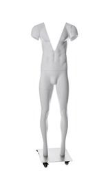 Photo of Male ghost mannequin with removable pieces isolated on white