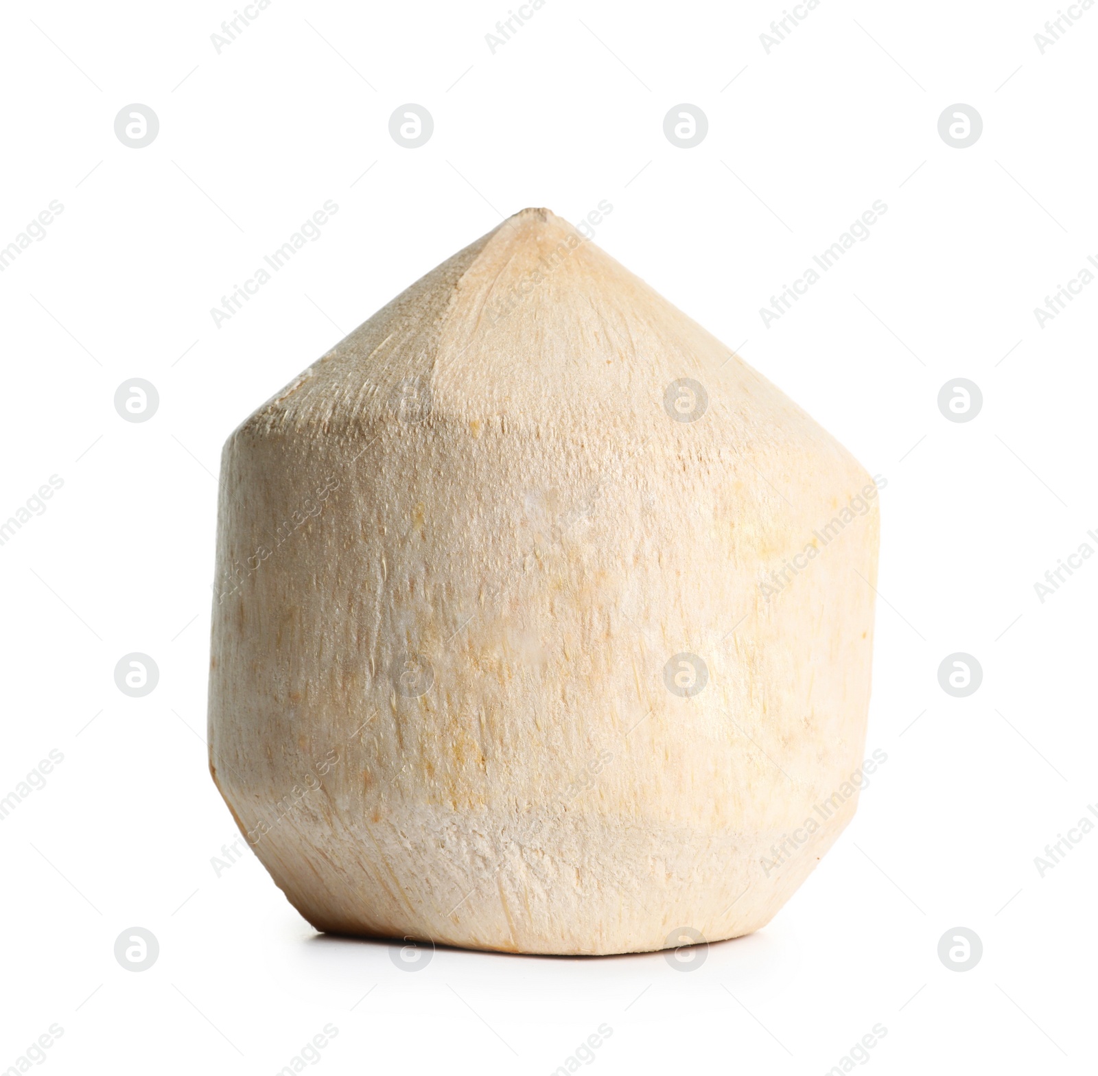 Photo of Fresh ripe whole coconut on white background