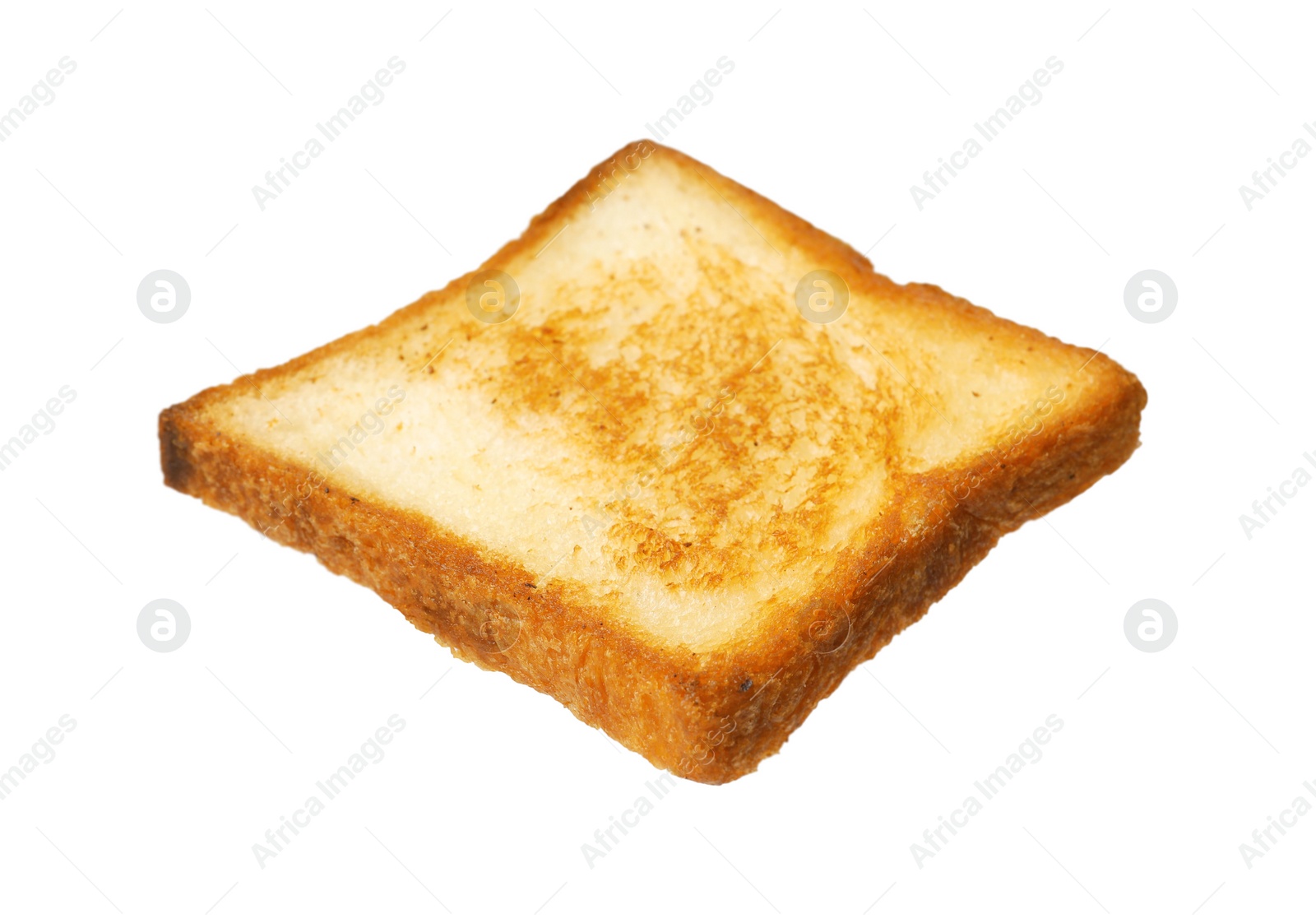 Photo of Piece of fresh toast bread isolated on white