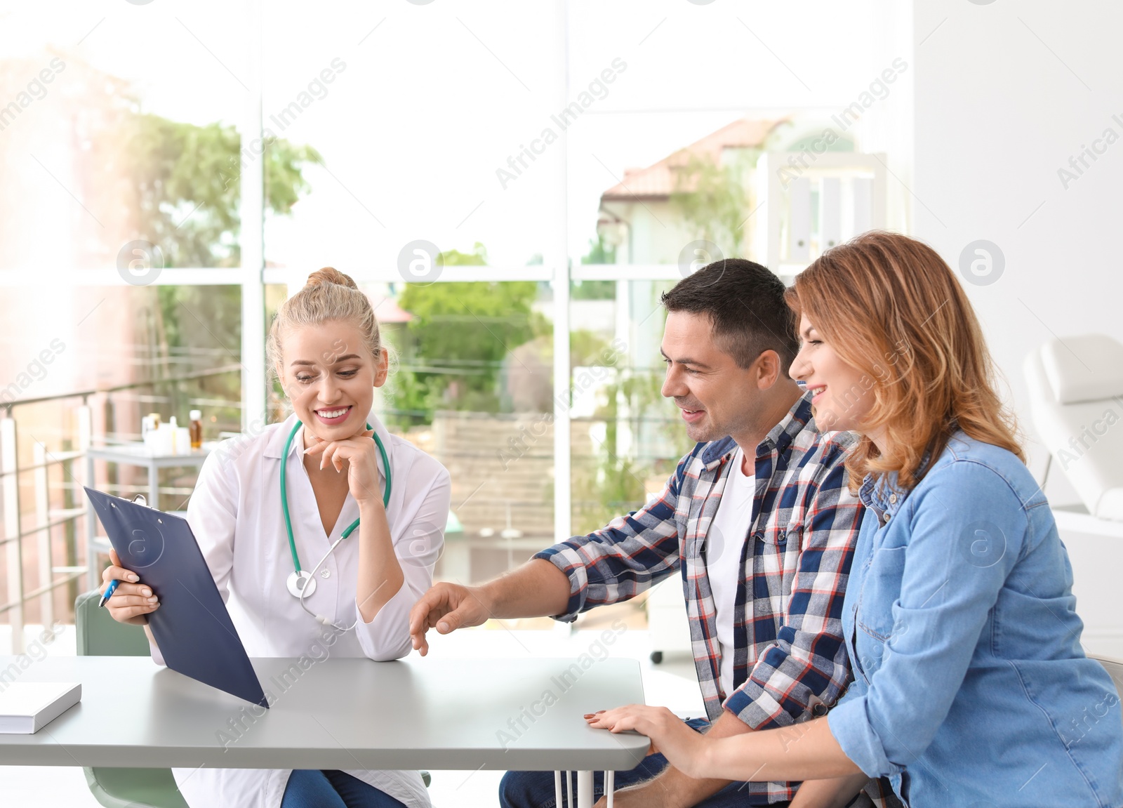 Photo of Patient consultation at doctor's office in hospital