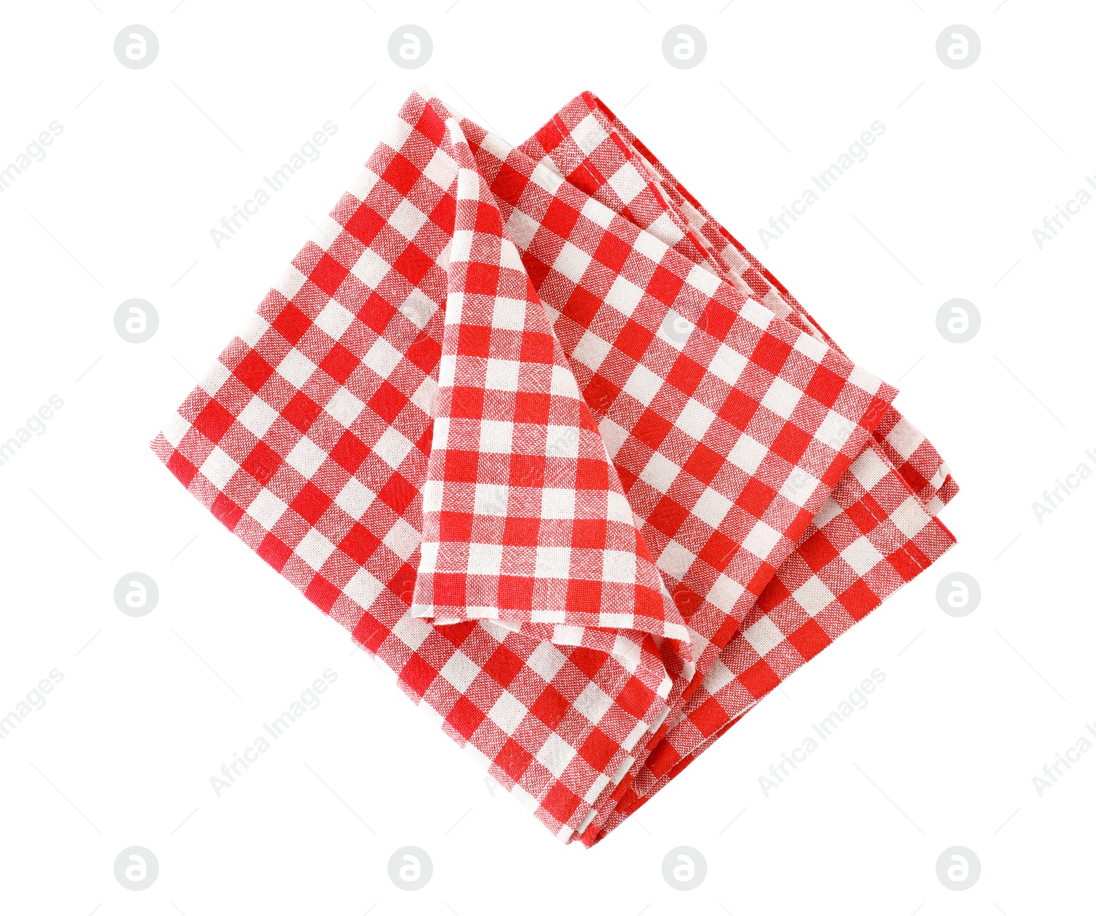 Photo of Fabric napkin for table setting on white background