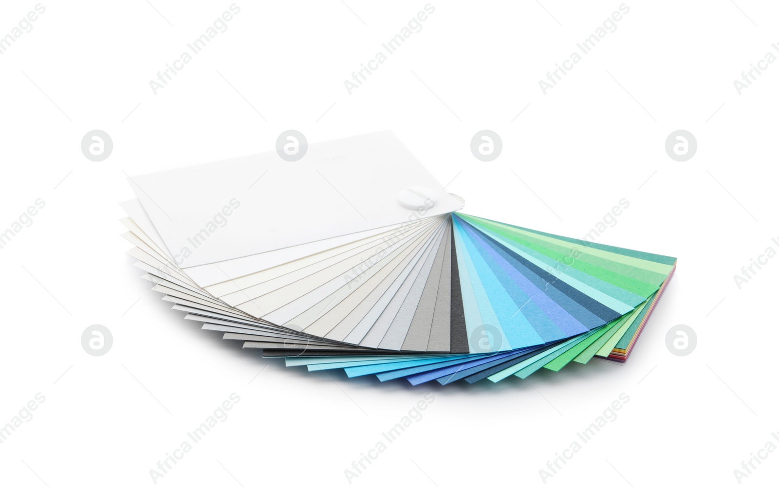 Photo of Color palette isolated on white. Professional samples