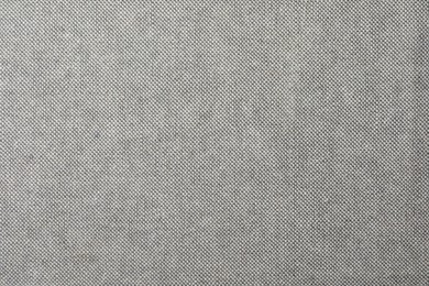 Texture of grey fabric as background, top view