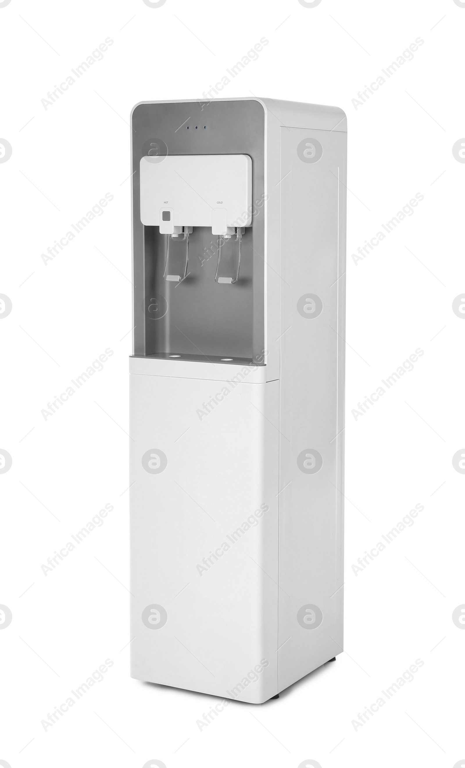 Photo of Modern office water cooler isolated on white