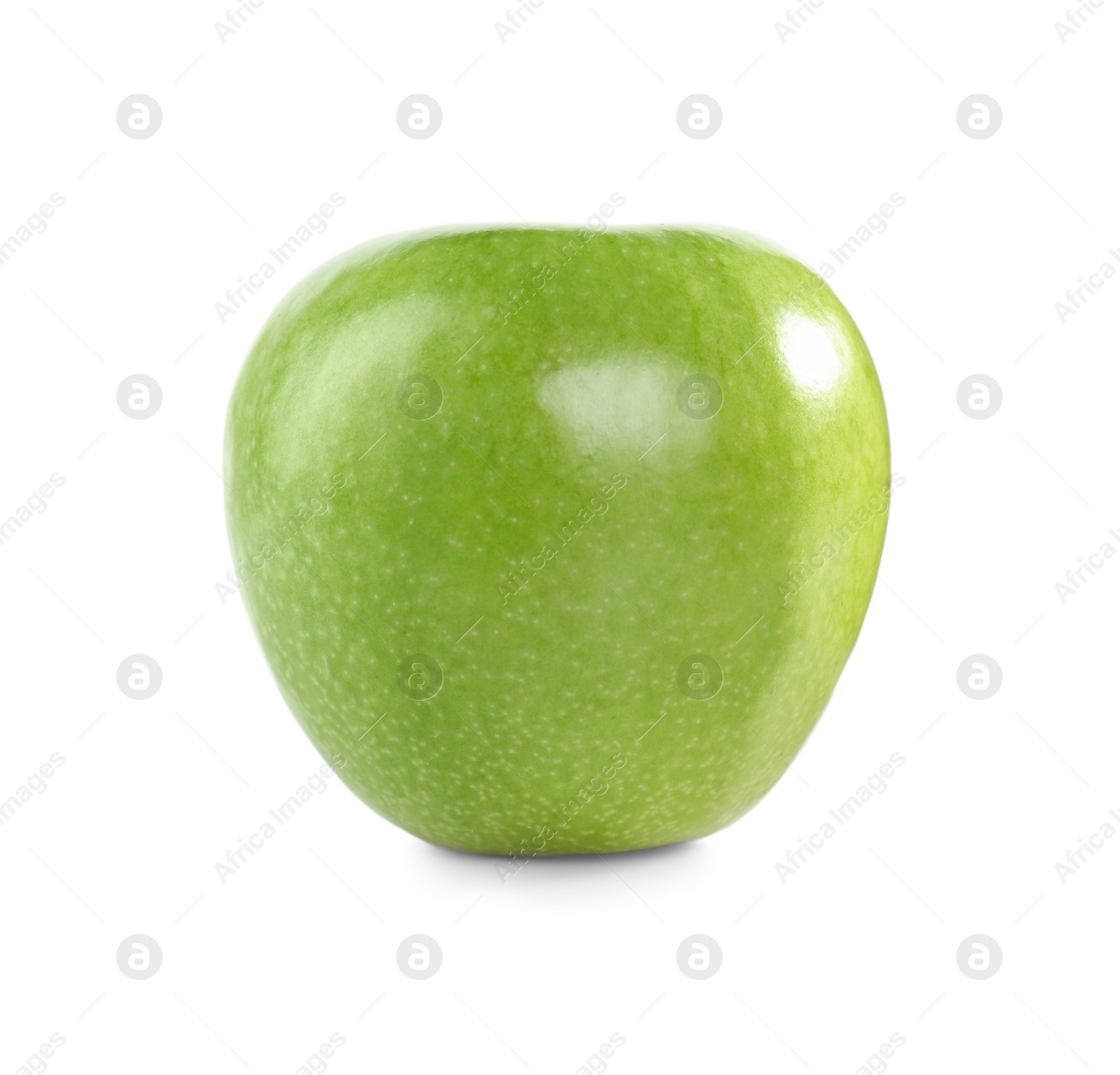 Photo of Fresh juicy green apple isolated on white