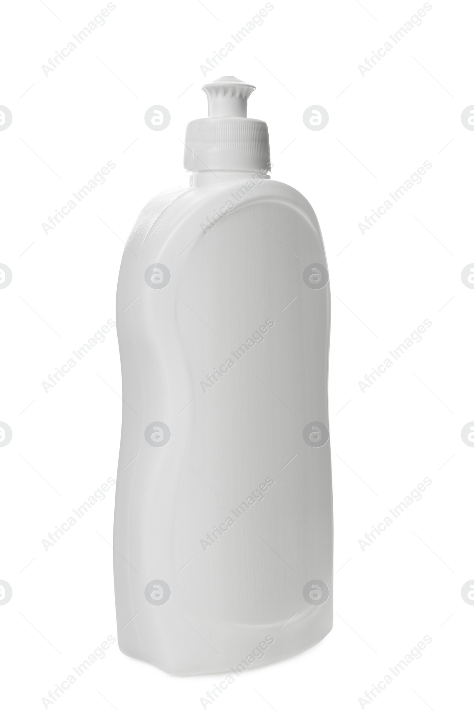 Photo of Bottle of cleaning product isolated on white