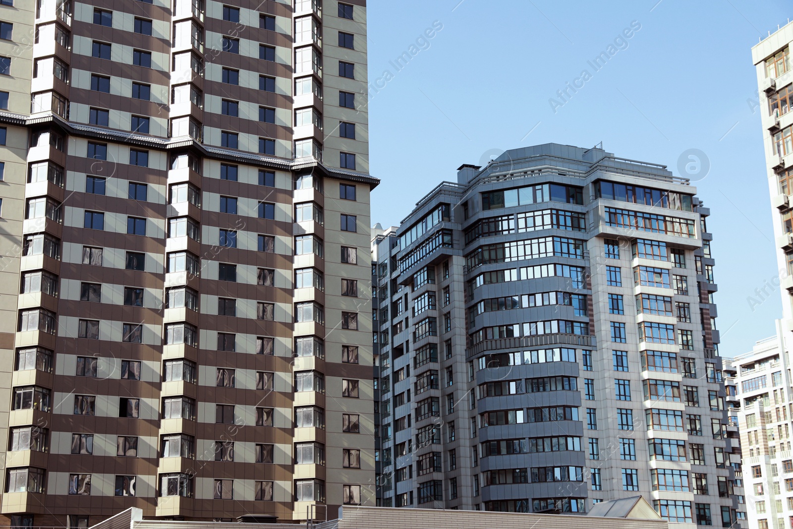 Photo of Beautiful view of modern buildings on sunny day