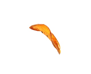 Photo of Tasty sweet potato chip isolated on white