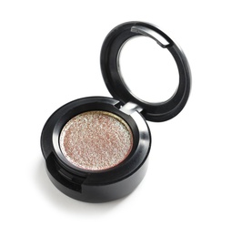 Photo of Eye shadow on white background. Decorative cosmetics