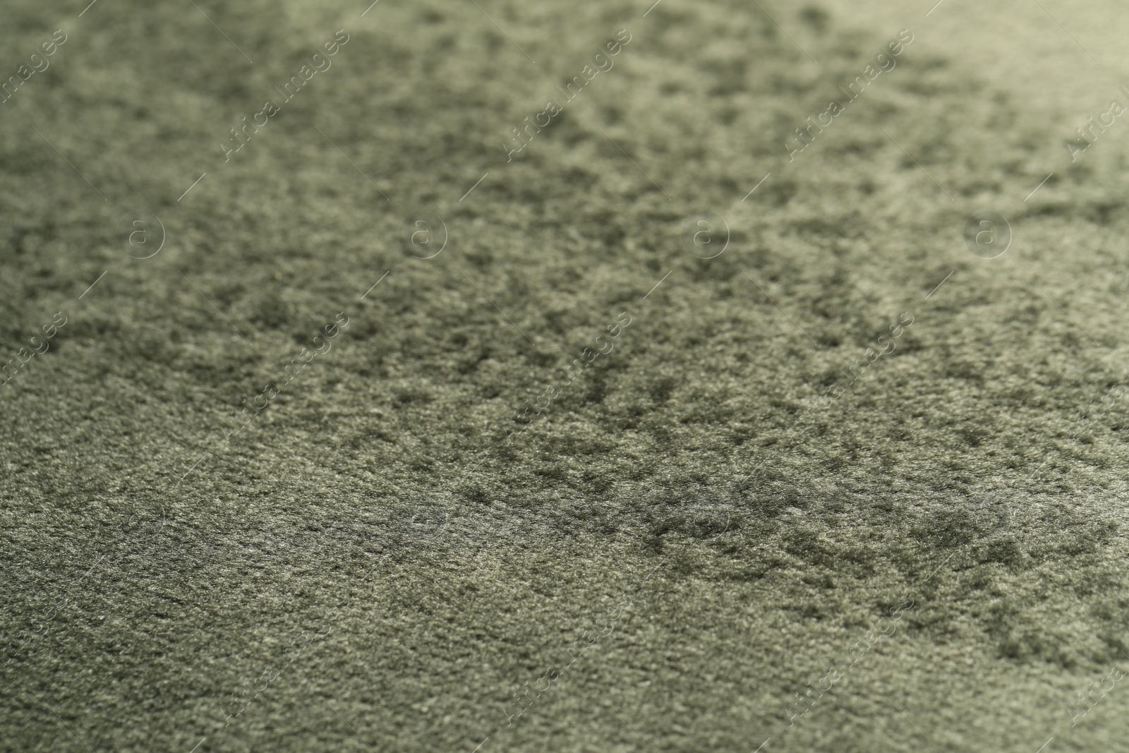 Photo of Texture of soft grey fabric as background, closeup