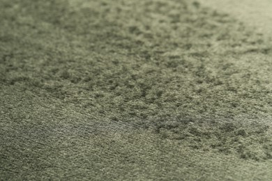 Photo of Texture of soft grey fabric as background, closeup