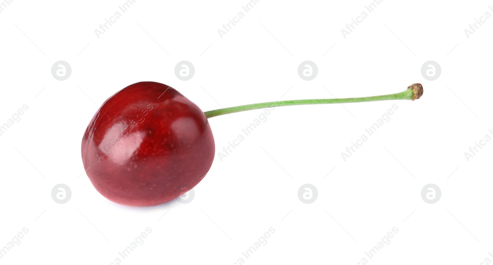 Photo of Delicious fresh ripe cherry isolated on white