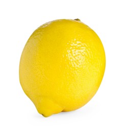 Fresh lemon isolated on white. Citrus fruit