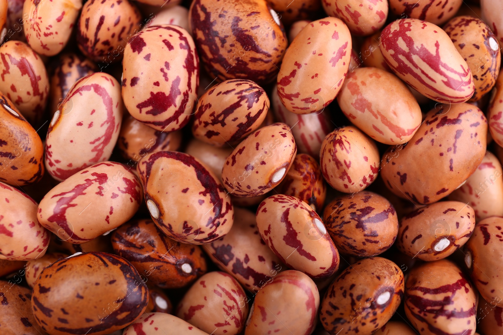 Photo of Dry kidney beans as background, top view