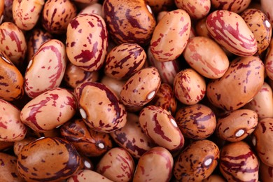 Photo of Dry kidney beans as background, top view