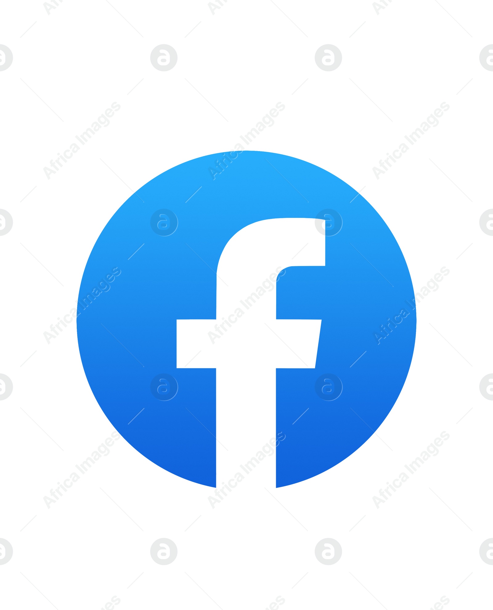 Illustration of MYKOLAIV, UKRAINE - SEPTEMBER 19, 2021: Facebook logo isolated on white