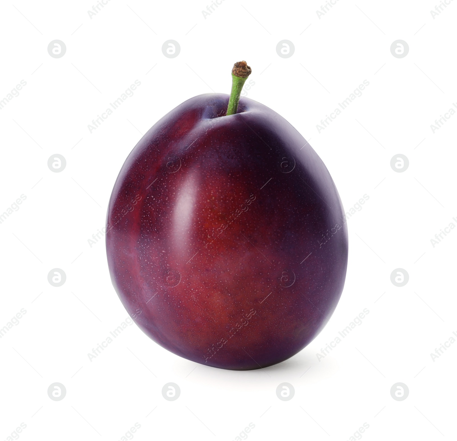 Photo of Delicious fresh ripe plum isolated on white