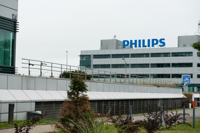 Photo of Warsaw, Poland - September 10, 2022: Beautiful modern Philips office