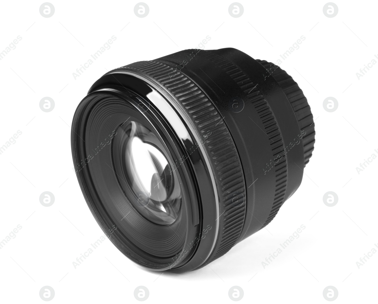 Photo of Camera's lens isolated on white. Photography equipment