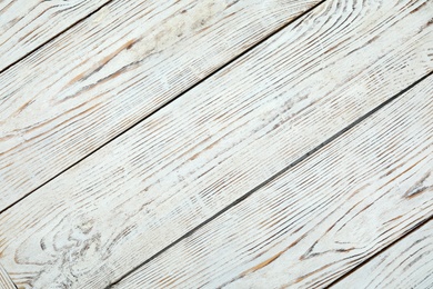 Photo of Texture of wooden surface as background, top view