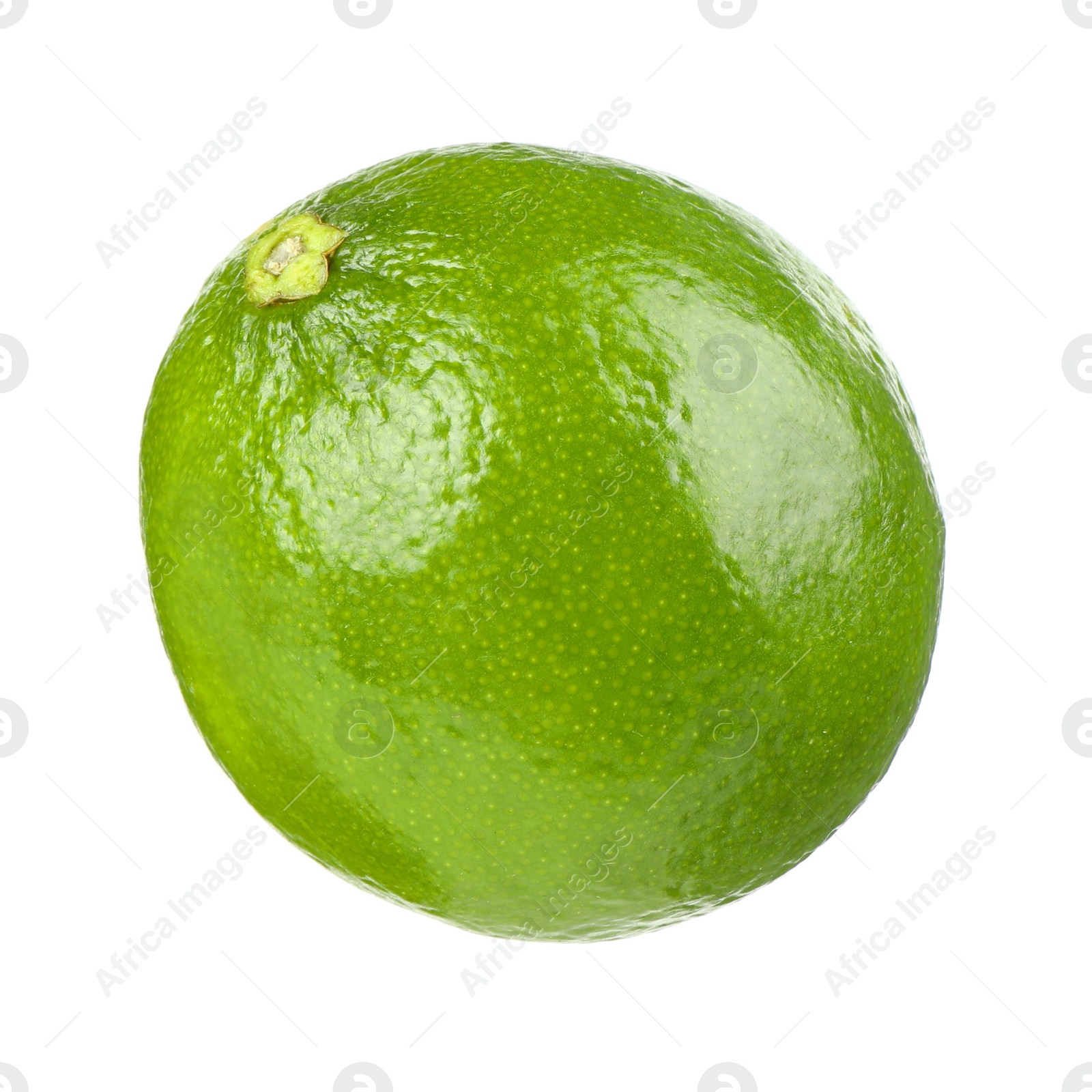 Photo of Fresh green ripe lime isolated on white