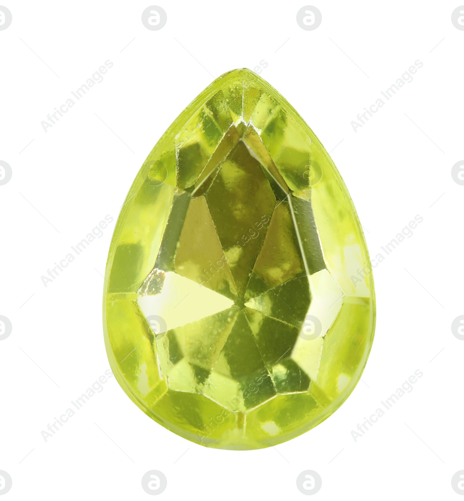 Photo of Beautiful gemstone for jewelry on white background