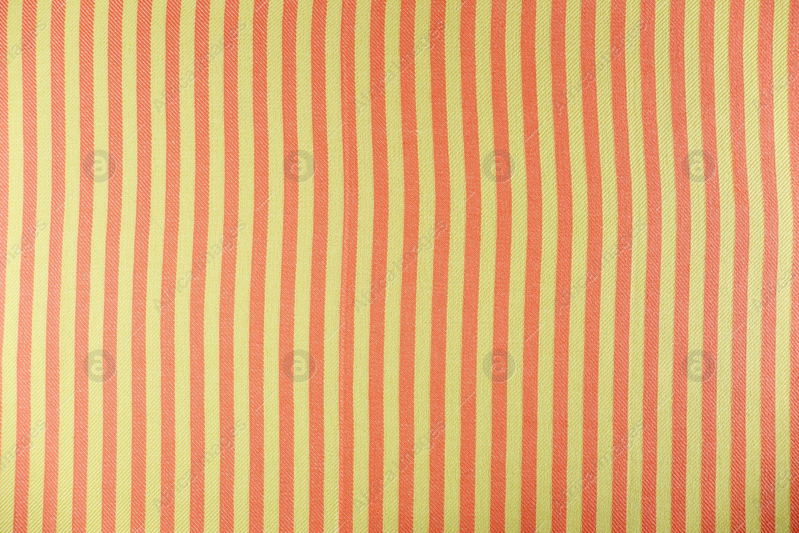 Photo of Striped beach towel as background, top view