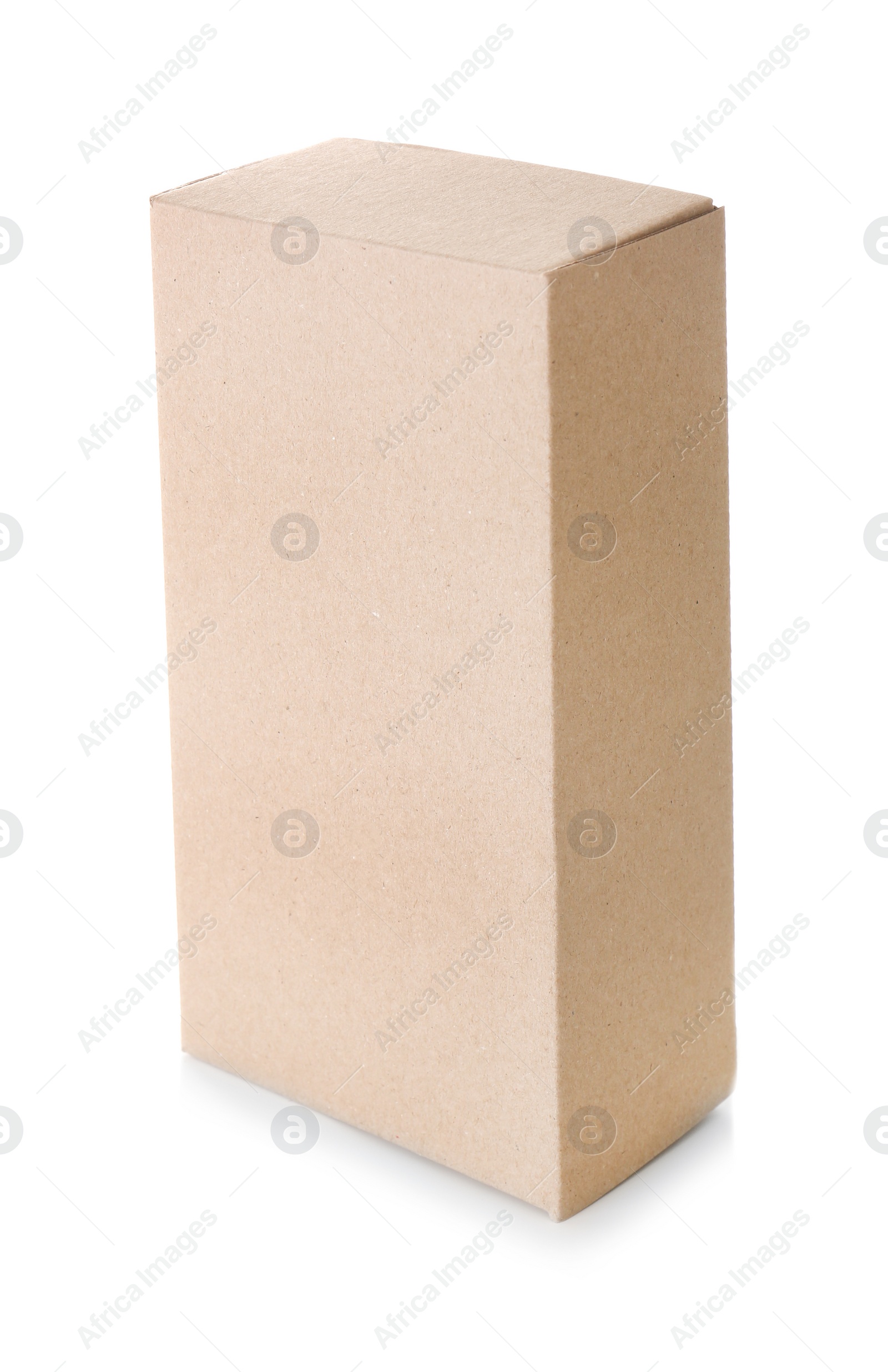 Photo of Cardboard box on white background