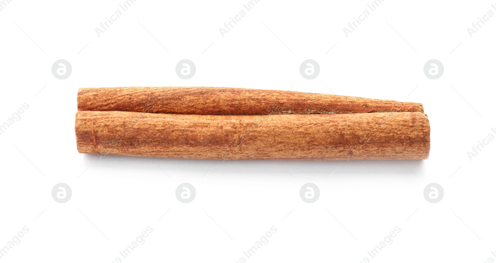 Photo of Aromatic cinnamon stick on white background