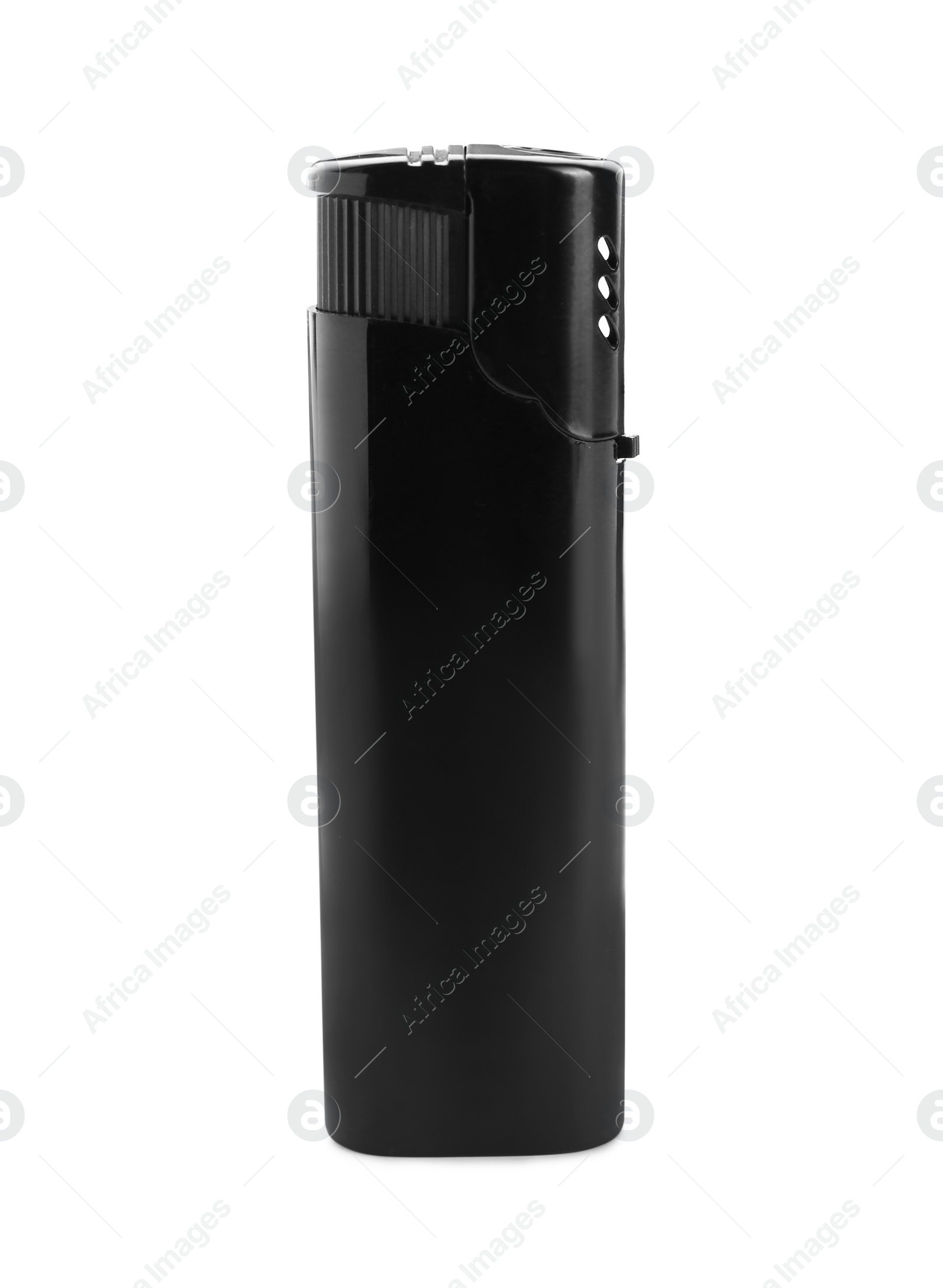 Photo of Stylish small pocket lighter isolated on white