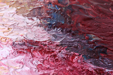 Abstract colorful artwork as background, closeup view