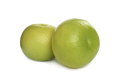 Photo of Fresh ripe sweetie fruits on white background