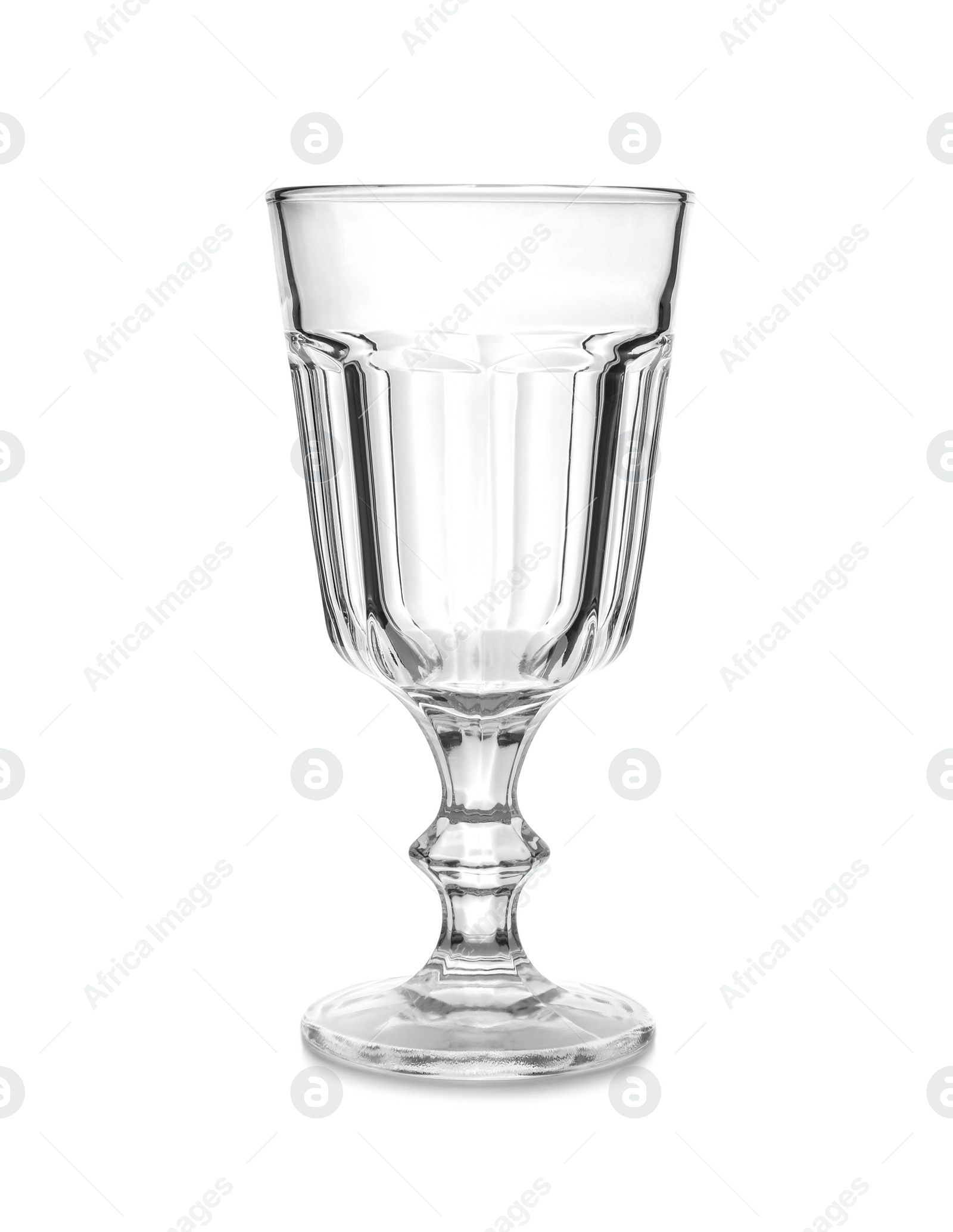 Photo of New clean empty glass isolated on white