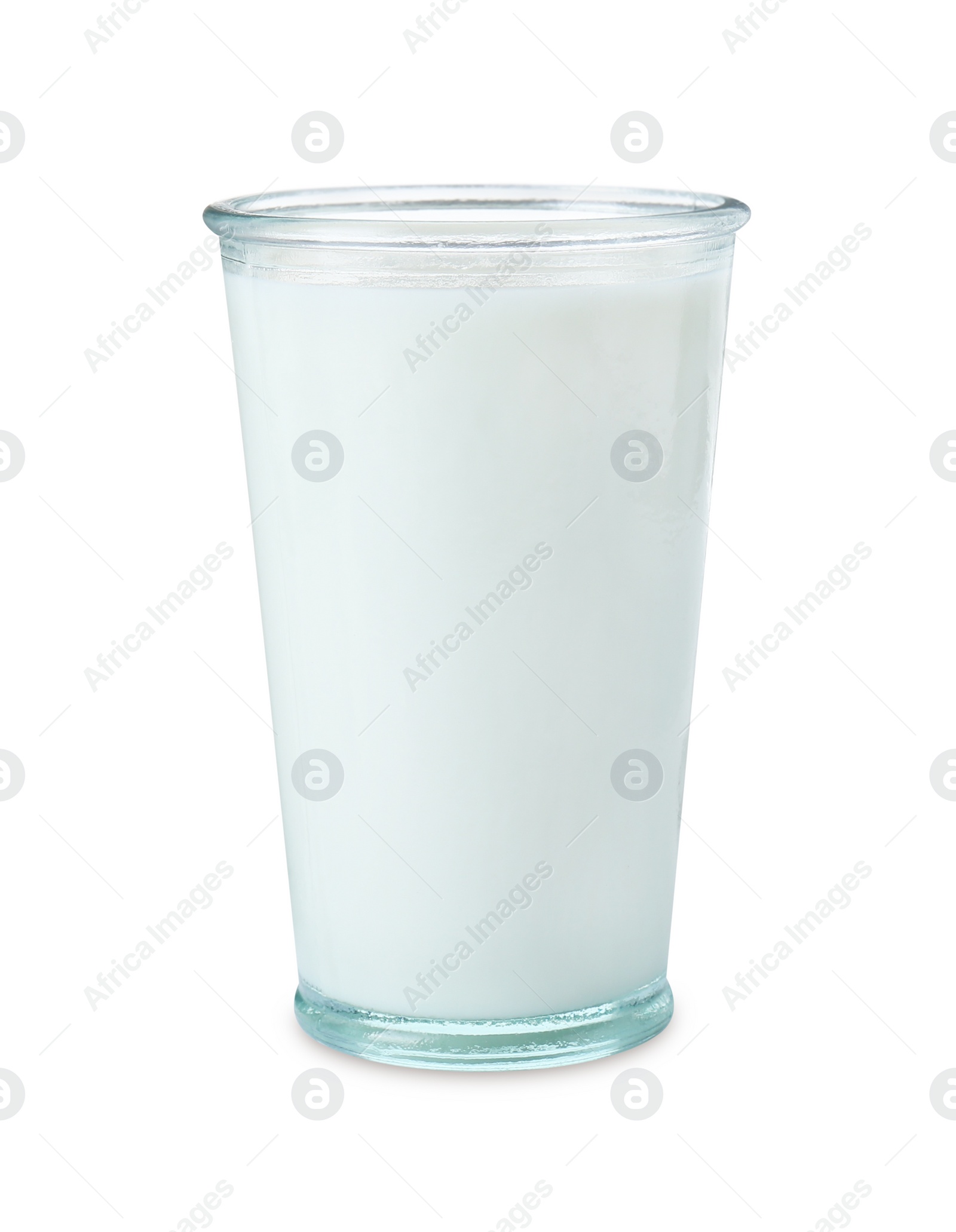 Photo of Glass of fresh milk isolated on white