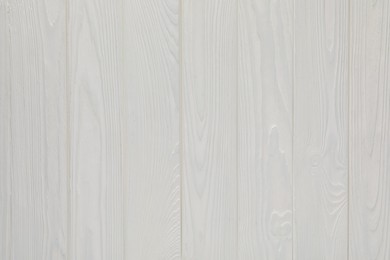 Texture of white wooden surface as background, top view