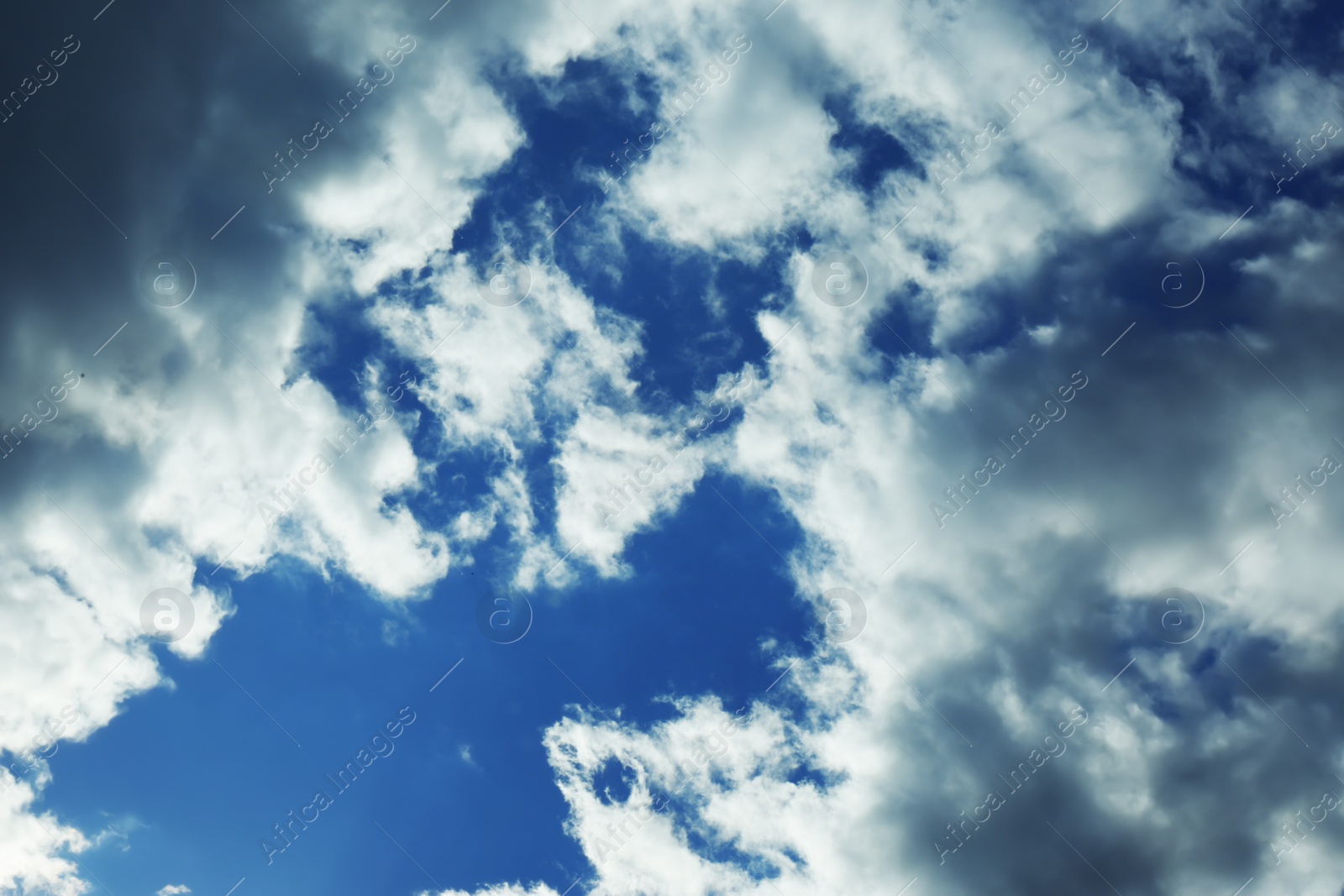 Photo of View of beautiful blue sky with clouds