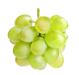 Fresh ripe juicy grapes isolated on white