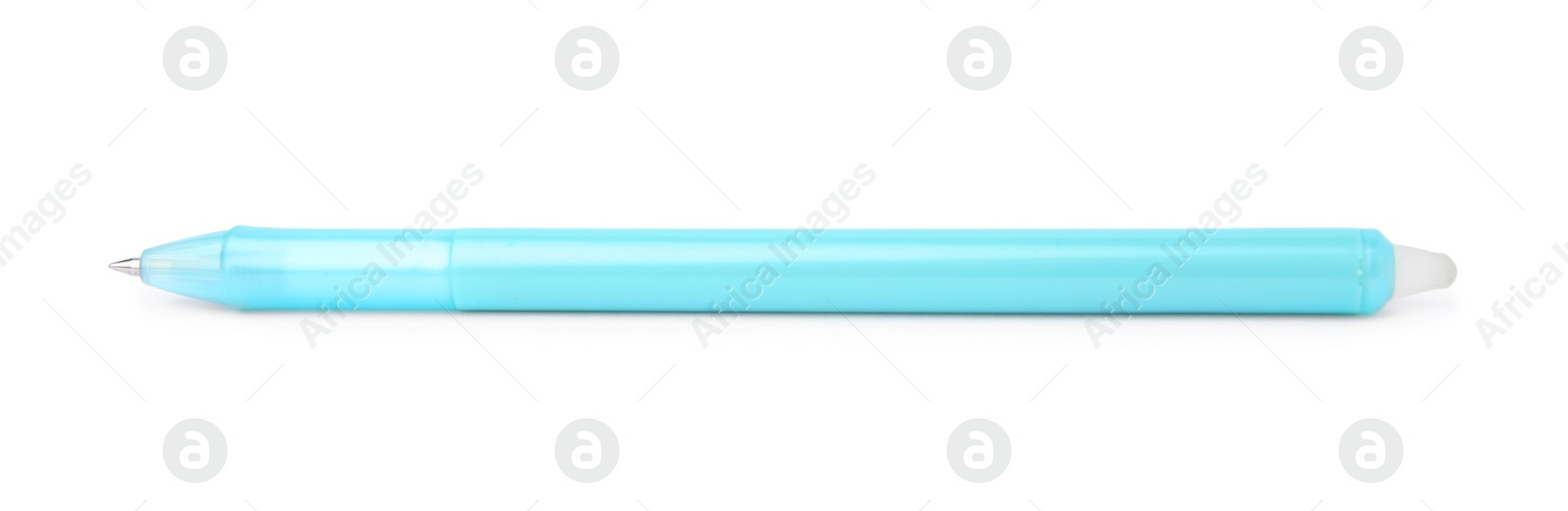 Photo of One erasable gel pen isolated on white