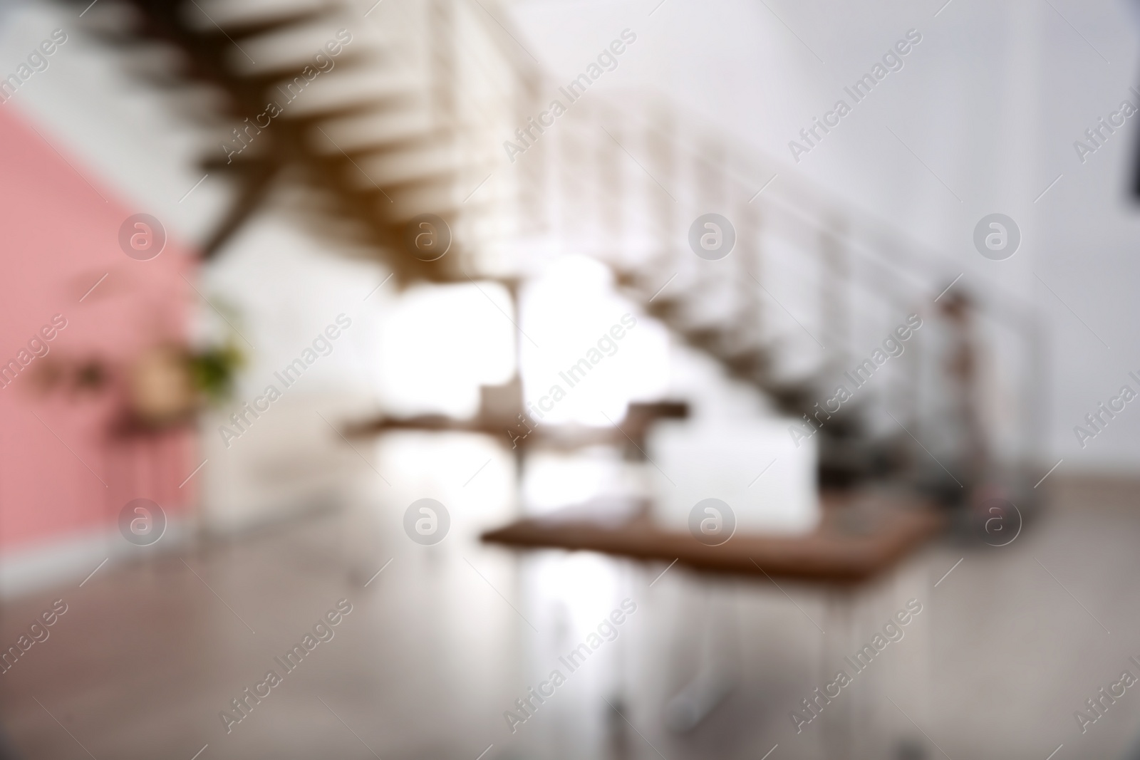 Photo of Modern brightly lit office with bokeh effect